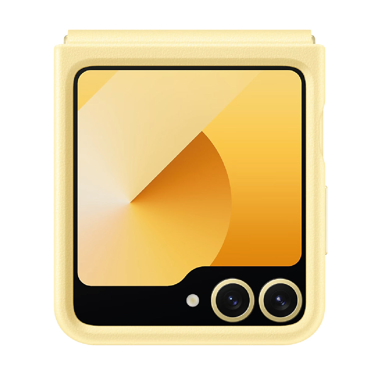 Samsung Galaxy Z Flip6 Leather Case | Yellow Samsung Galaxy Z Flip6 Leather Case | Yellow